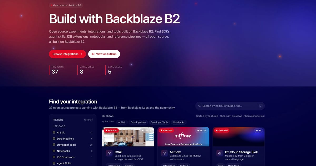 Backblaze Labs — Open Source Tools & Integrations for B2